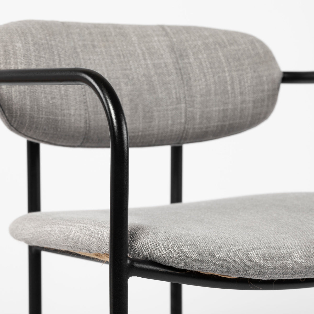 Parker Fabric Seat Gold Metal Counter Stool-Bar Stools-DECOROLALA