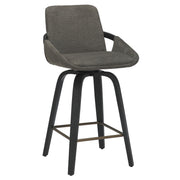 Parker Counter Stool - Charcoal Performance Fabric Swivel 26"-Stool-DECOROLALA