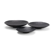Patera Hammered Iron Metal Decorative Bowls (Set of 3)-Bowls-DECOROLALA
