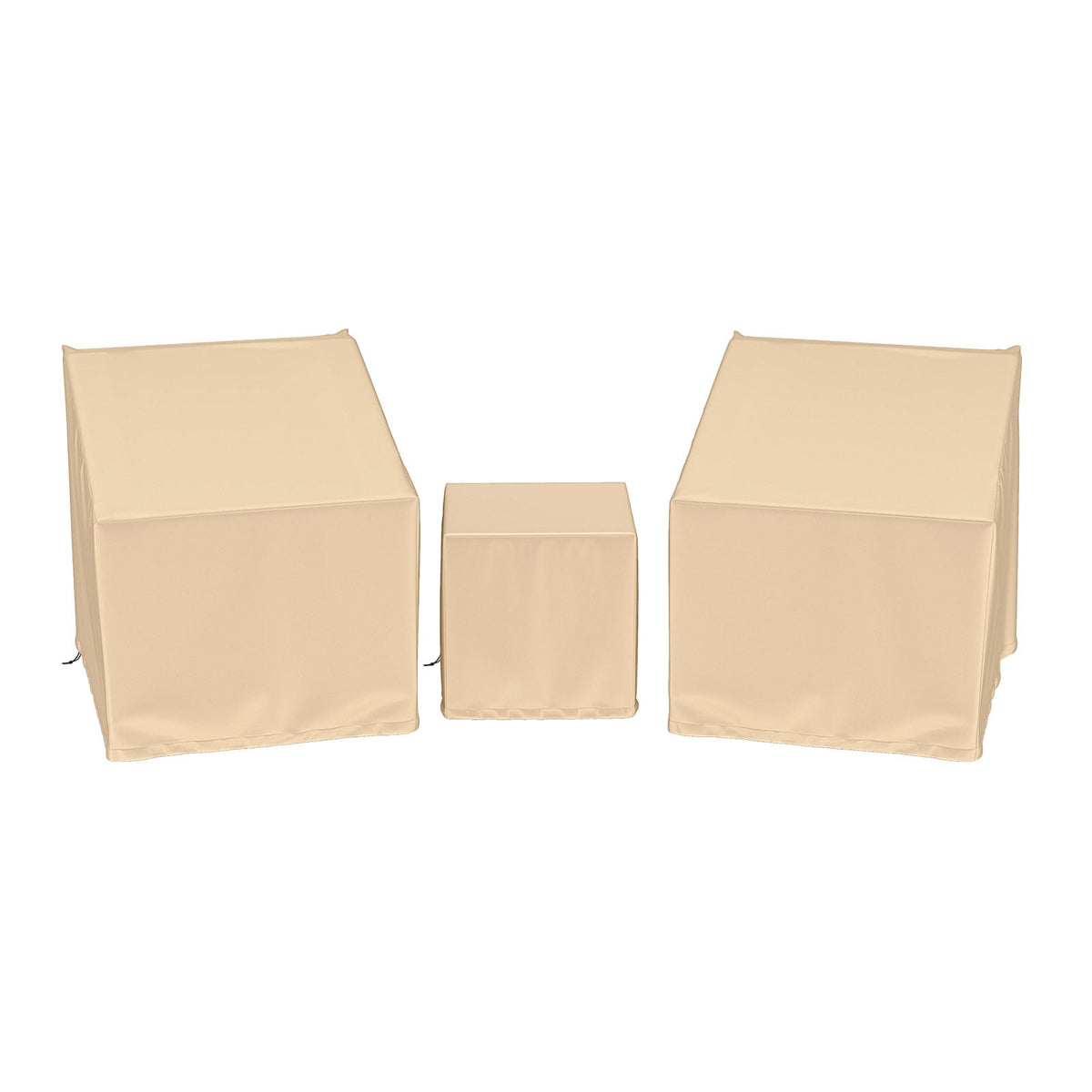 Patio Furniture Covers Waterproof Outdoor Conversation Covers for 3 Pieces Bistro Set-Beige-Outdoor Furniture Accessories-DECOROLALA