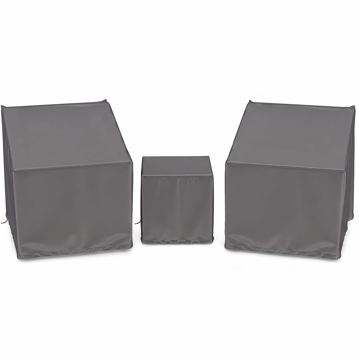 Patio Furniture Covers Waterproof Outdoor Conversation Covers for 3 Pieces Bistro Set-Gray-Outdoor Furniture Accessories-DECOROLALA