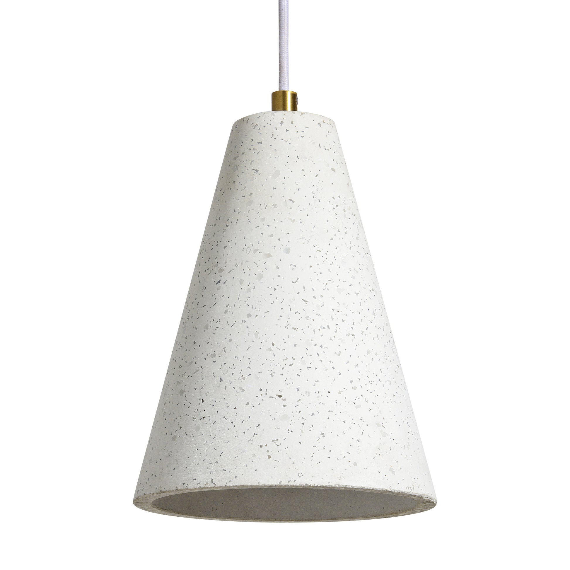 Paula 10" Length Ceiling Fixture, Off-White With Speckles-Ceiling Fixture-DECOROLALA