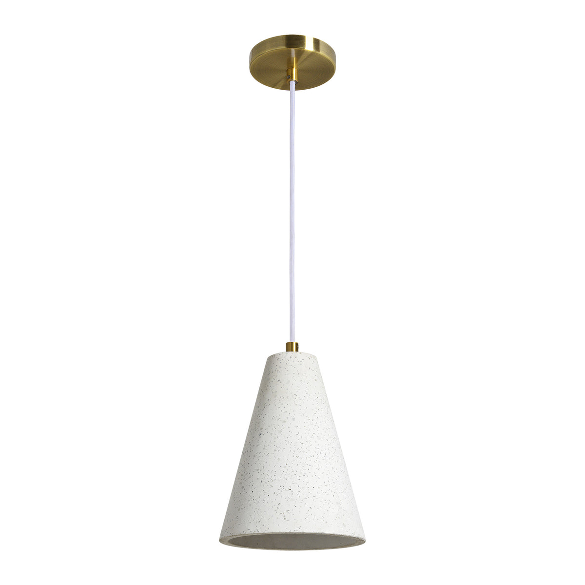 Paula 10" Length Ceiling Fixture, Off-White With Speckles-Ceiling Light Fixtures-DECOROLALA