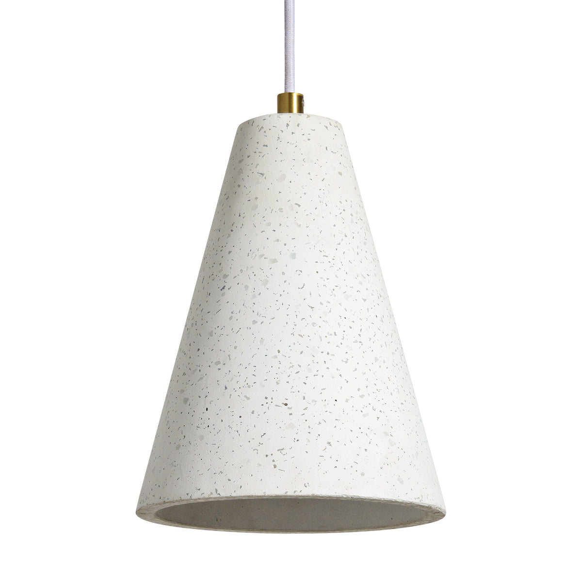 Paula 10" Length Ceiling Fixture, Off-White With Speckles-Ceiling Light Fixtures-DECOROLALA