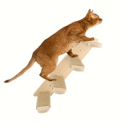 Paws & Play: Elevated Wooden Cat Climbing Shelf-Cat Furniture-DECOROLALA