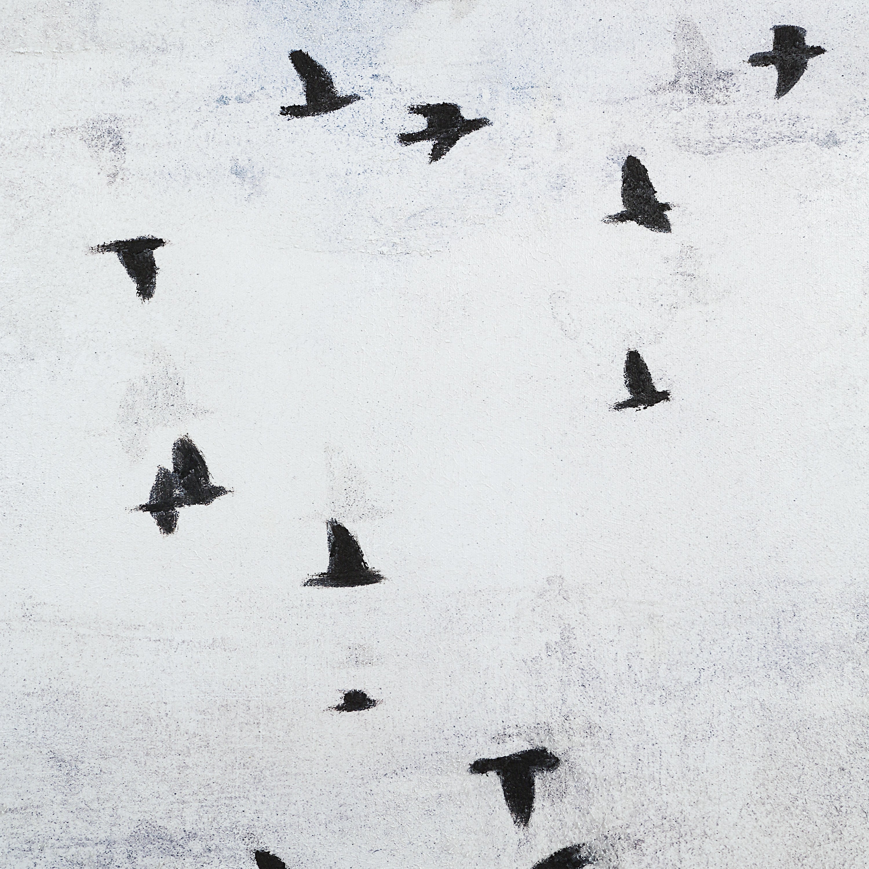 Paz 30" H x 55" W Canvas Art, Blue-Canvas Art-DECOROLALA