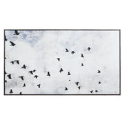 Paz 30" H x 55" W Canvas Art, Blue-Canvas Prints-DECOROLALA
