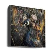 Peacock Vintage Art Illustration Wall Art-canvas-DECOROLALA
