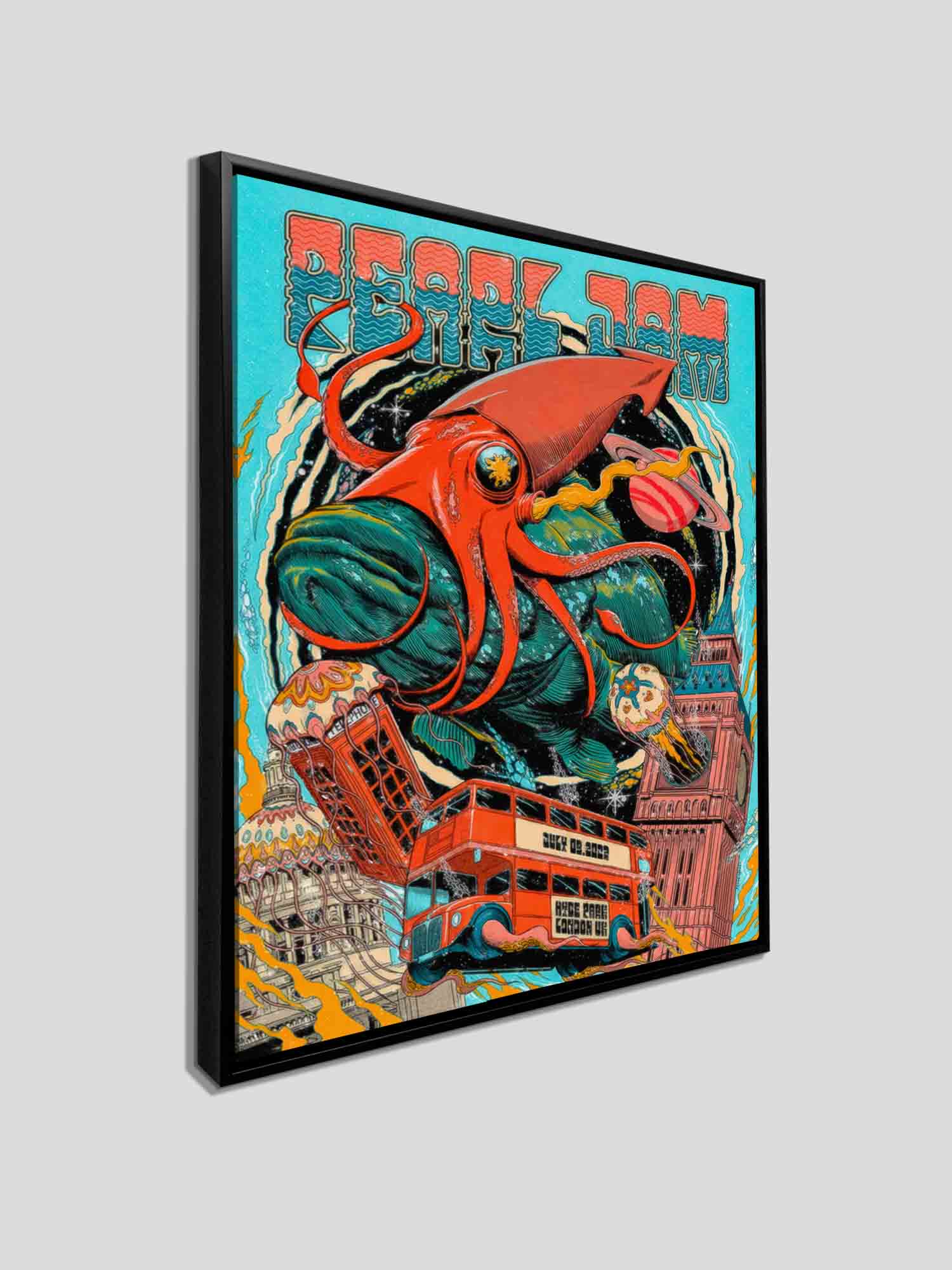 Pearl Jam London Poster -Canvas Music Lovers-Wall Art-DECOROLALA