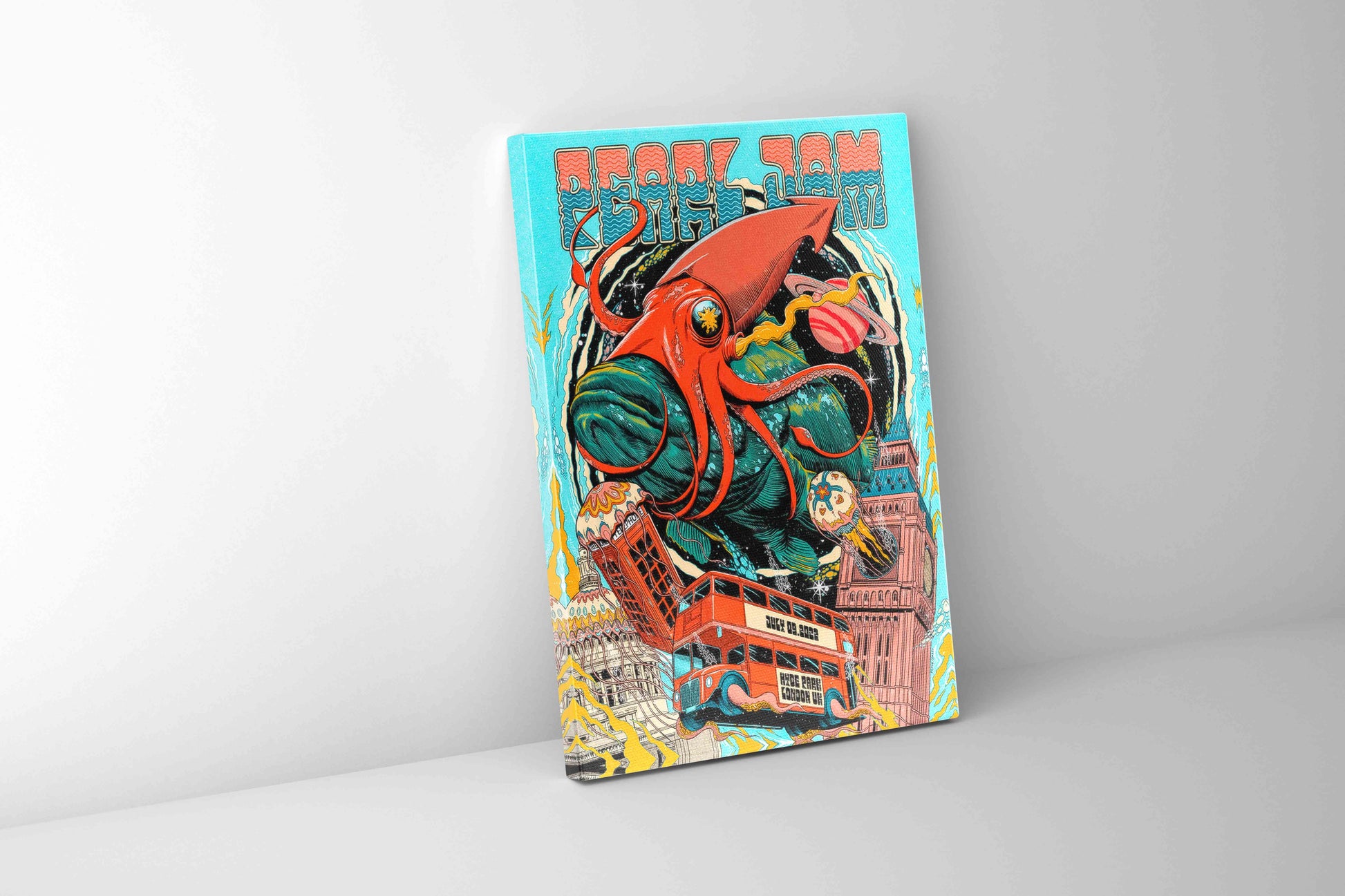 Pearl Jam London Poster -Canvas Music Lovers-Wall Art-DECOROLALA