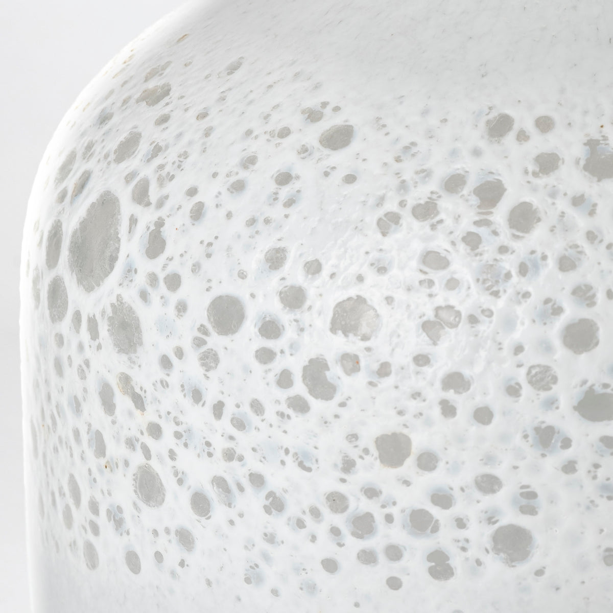 Pearl Short White Gold Rim Glass Vase-Vase-DECOROLALA