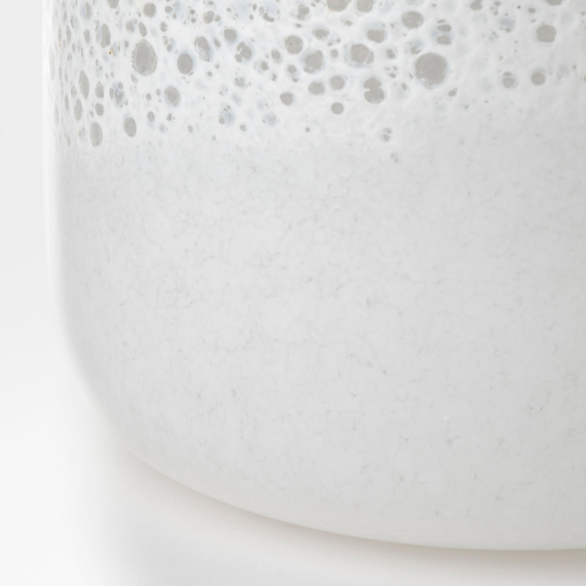 Pearl Short White Gold Rim Glass Vase-Vase-DECOROLALA