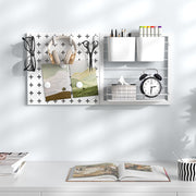 Pegboard Combination Kit Combination Wall Organizer with Magnets and Hooks-Dish Racks-DECOROLALA