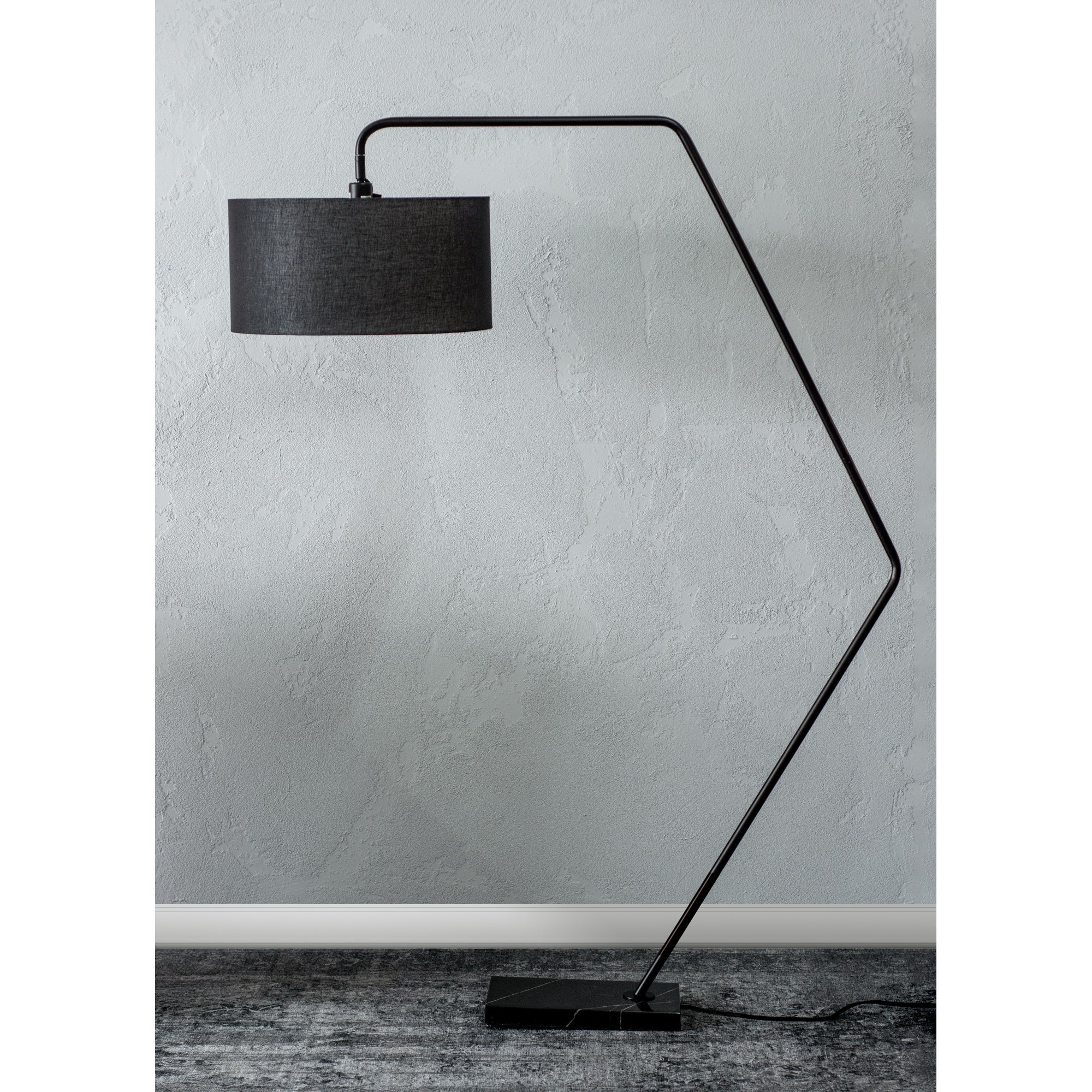 Penelin 65.25" Length Floor Lamp, Black-Floor Lamp-DECOROLALA