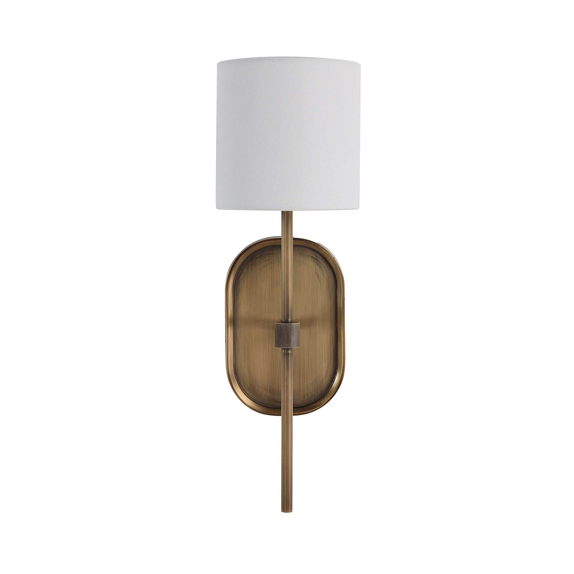 Peonia 17.5" Wall Sconce Antique Brass-Wall Sconce-DECOROLALA