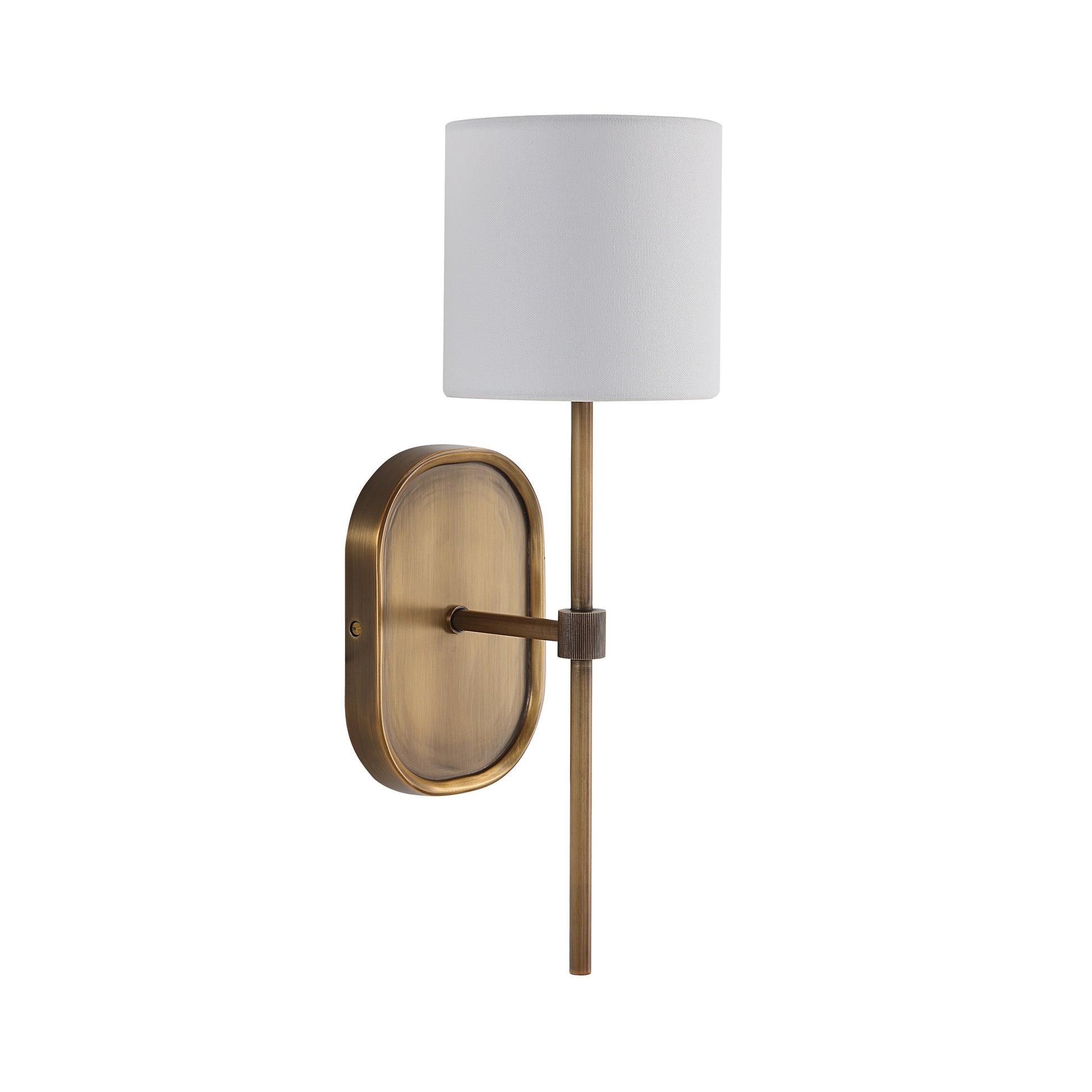 Peonia 17.5" Wall Sconce Antique Brass-Wall Sconce-DECOROLALA