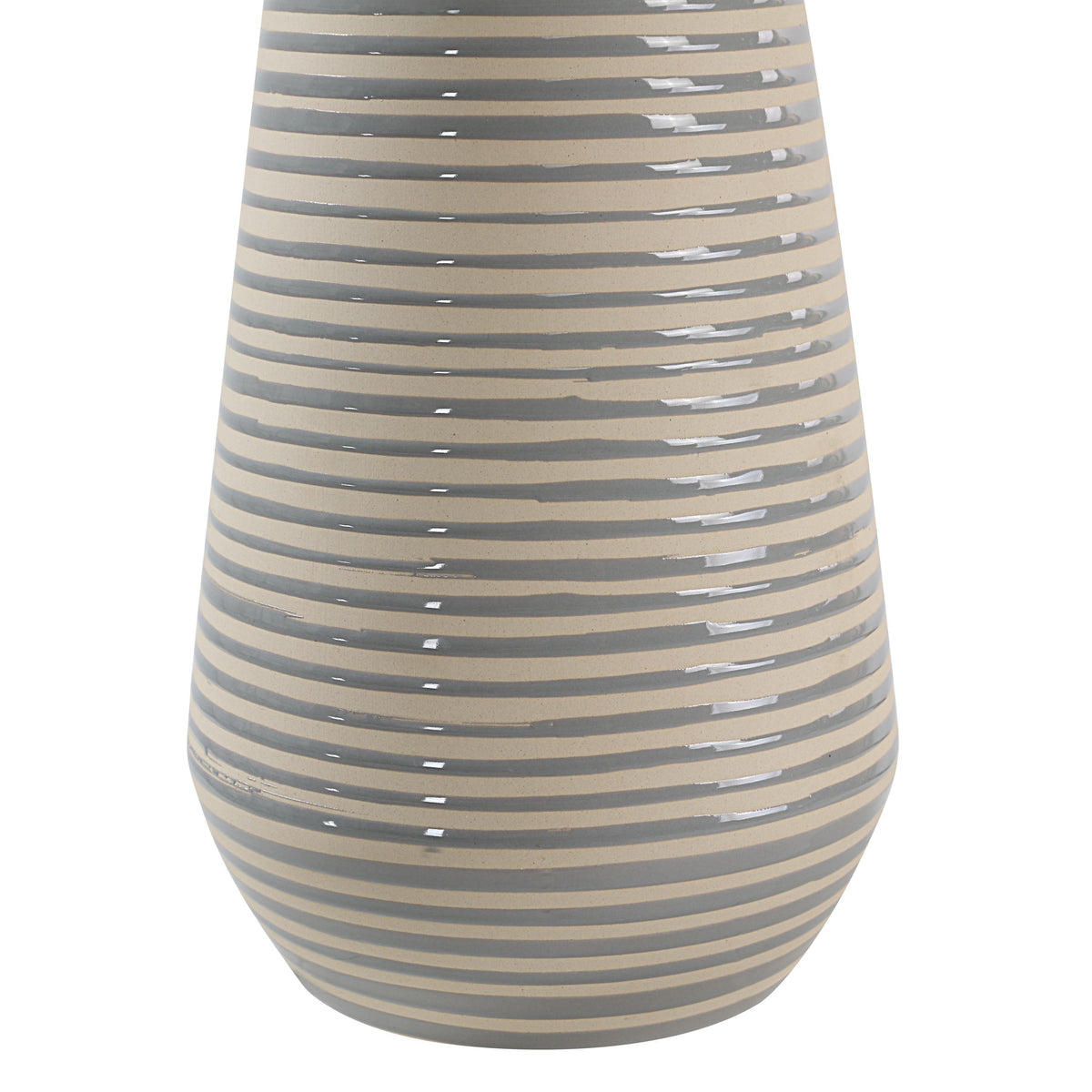 Pera 26.25" Table Lamp, Grey Ceramic-Table Lamp-DECOROLALA