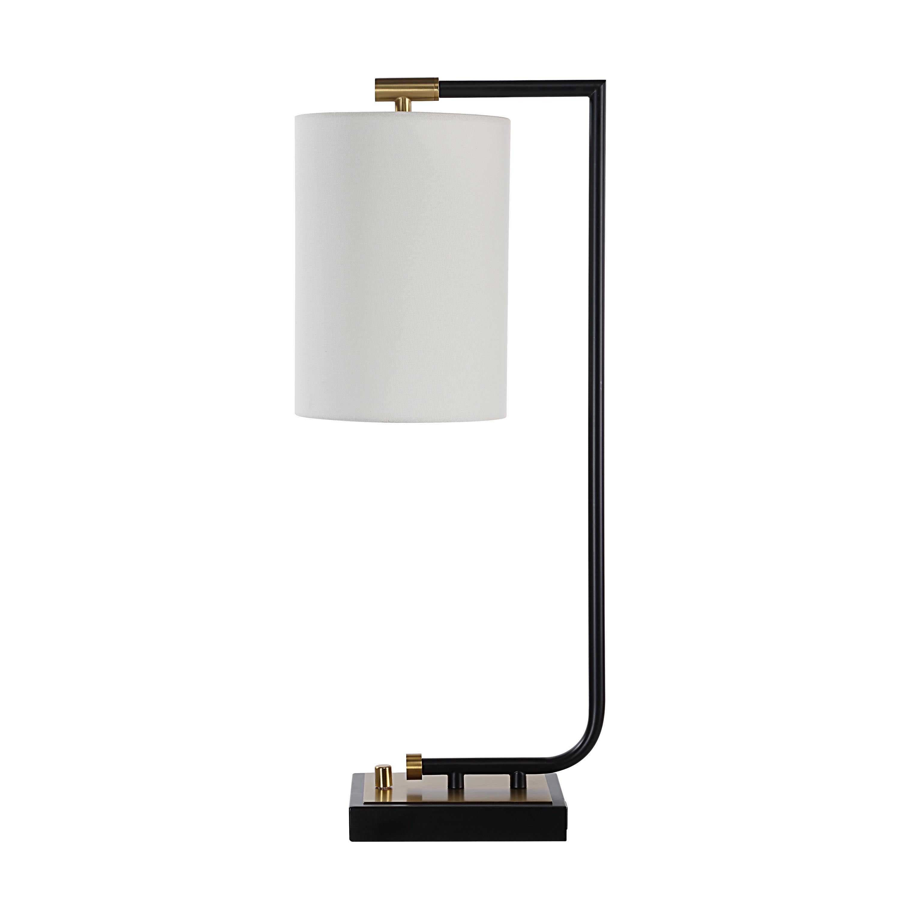 Perlato 28" Table Lamp, Black-Table Lamp-DECOROLALA