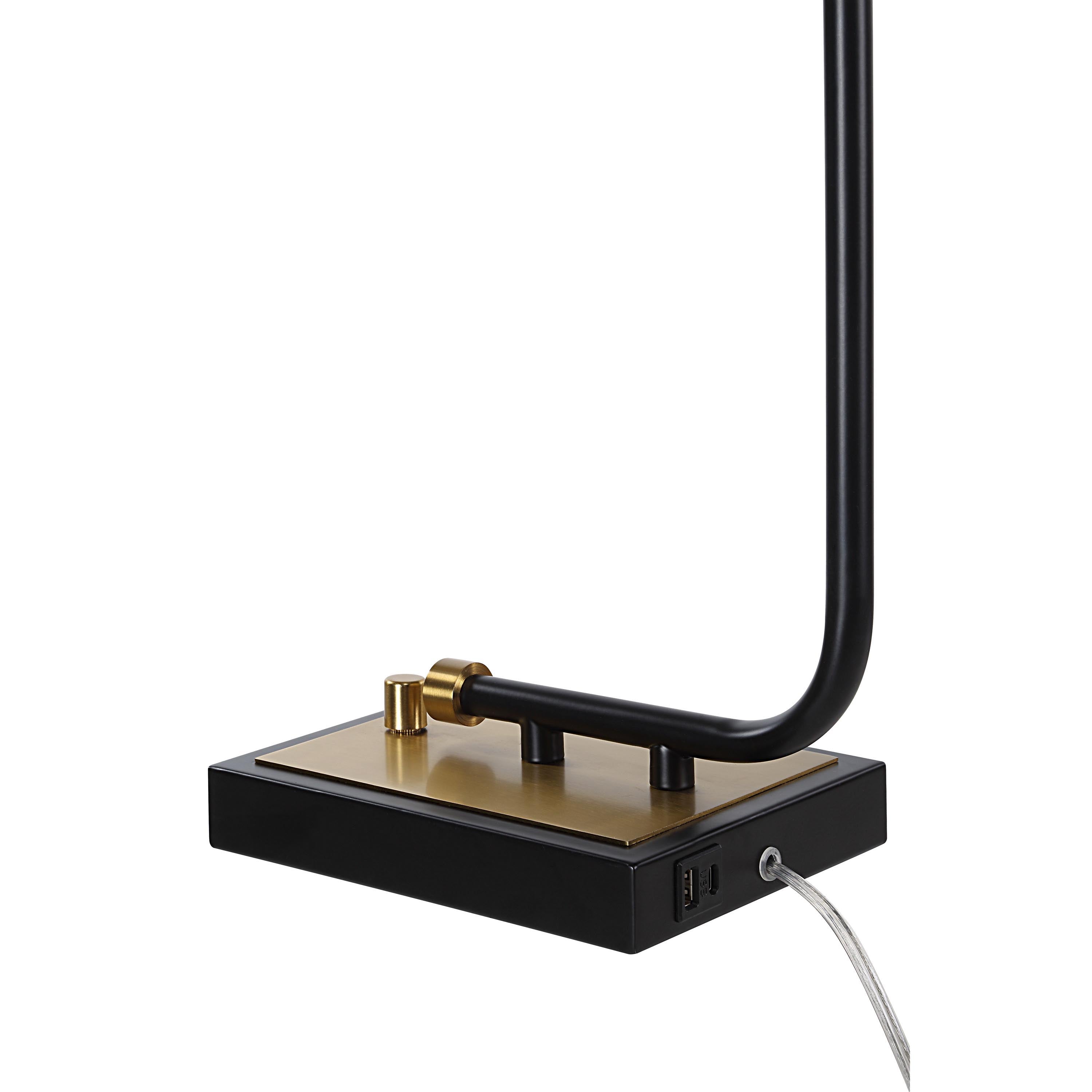 Perlato 28" Table Lamp, Black-Table Lamp-DECOROLALA