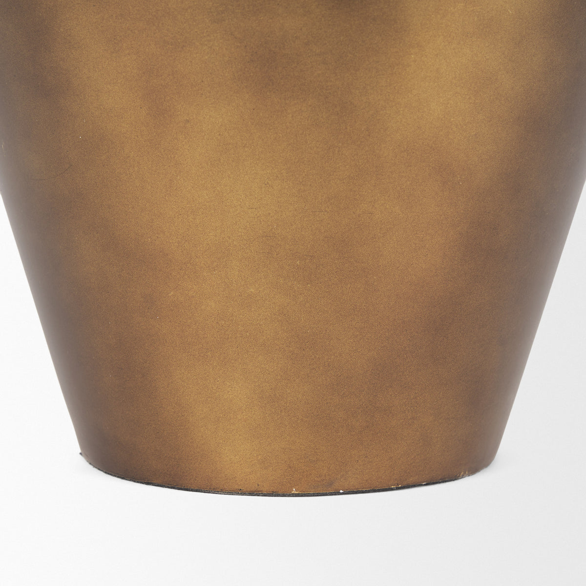 Perrin Large Brushed Gold Metal Decorative Vase-Vase-DECOROLALA