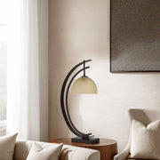 Pervinca 28.125" Table Lamp with Dome Shade, Brown-Table Lamp-DECOROLALA