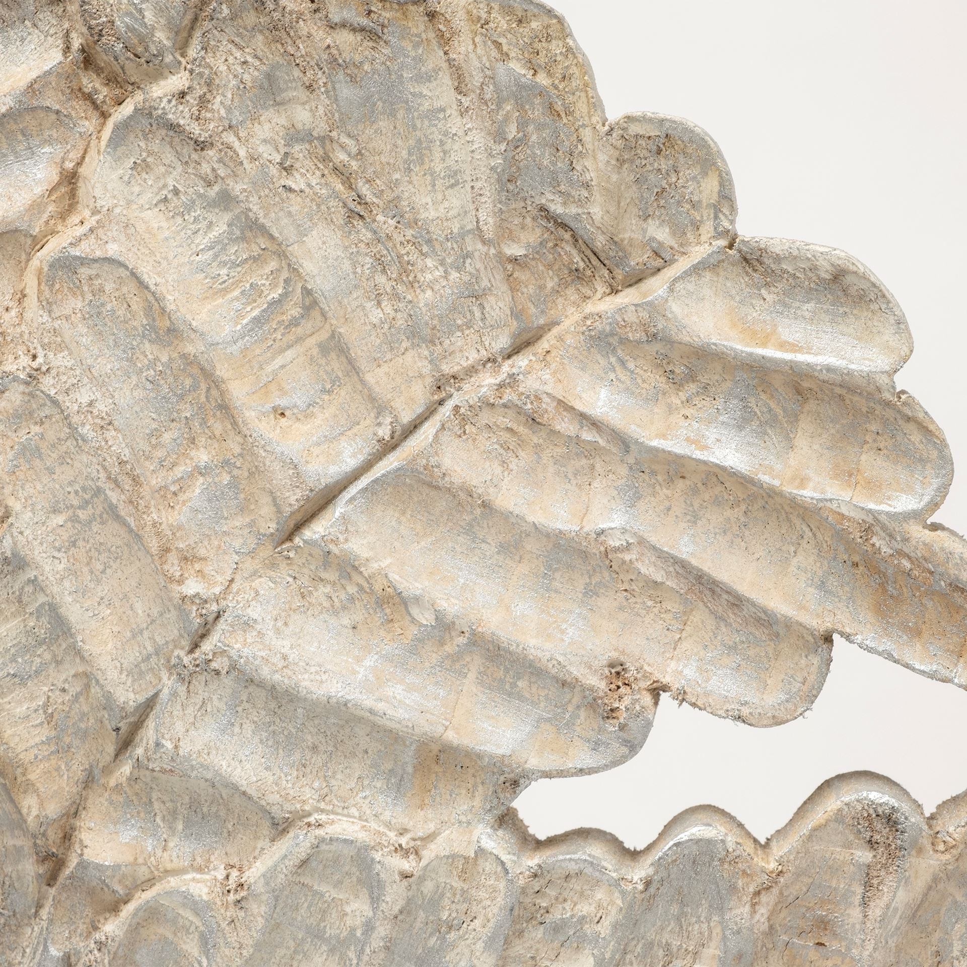 Petite Wood And Metal Floral Decor Piece-Sculptures-DECOROLALA