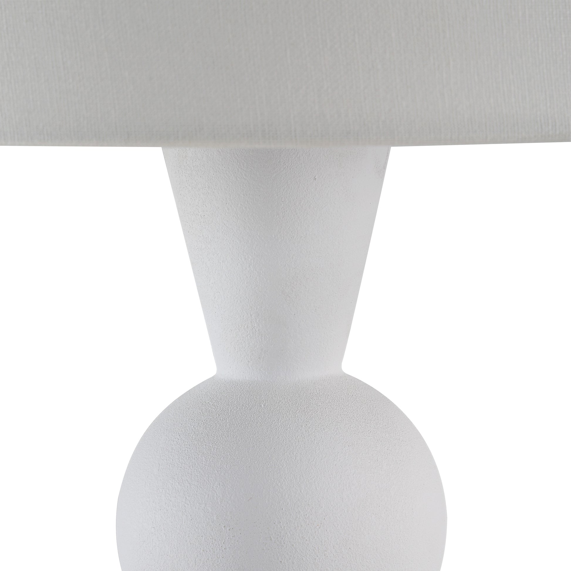 Petra 26" Height Table Lamp, White-Table Lamp-DECOROLALA