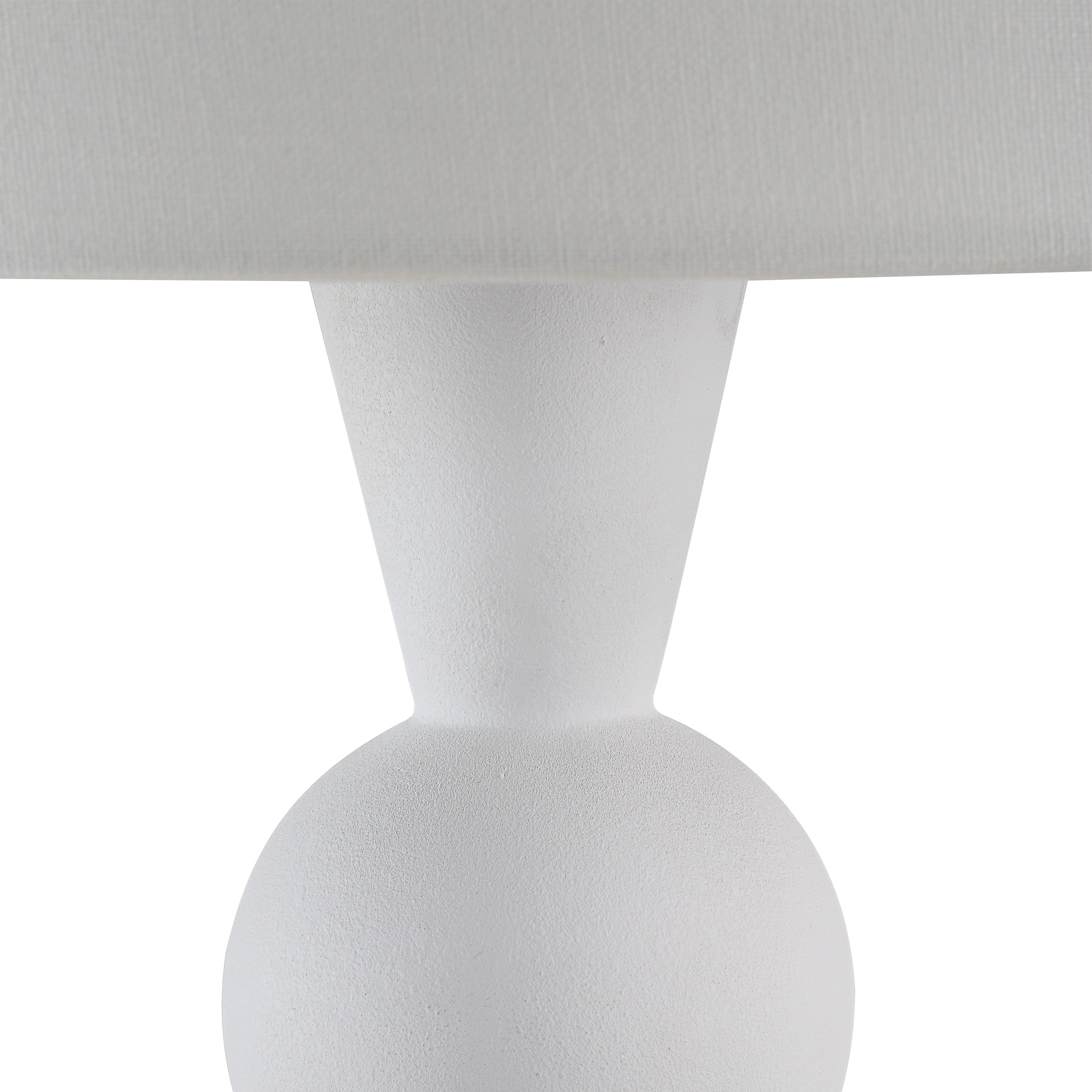 Petra 26" Height Table Lamp, White-Table Lamp-DECOROLALA