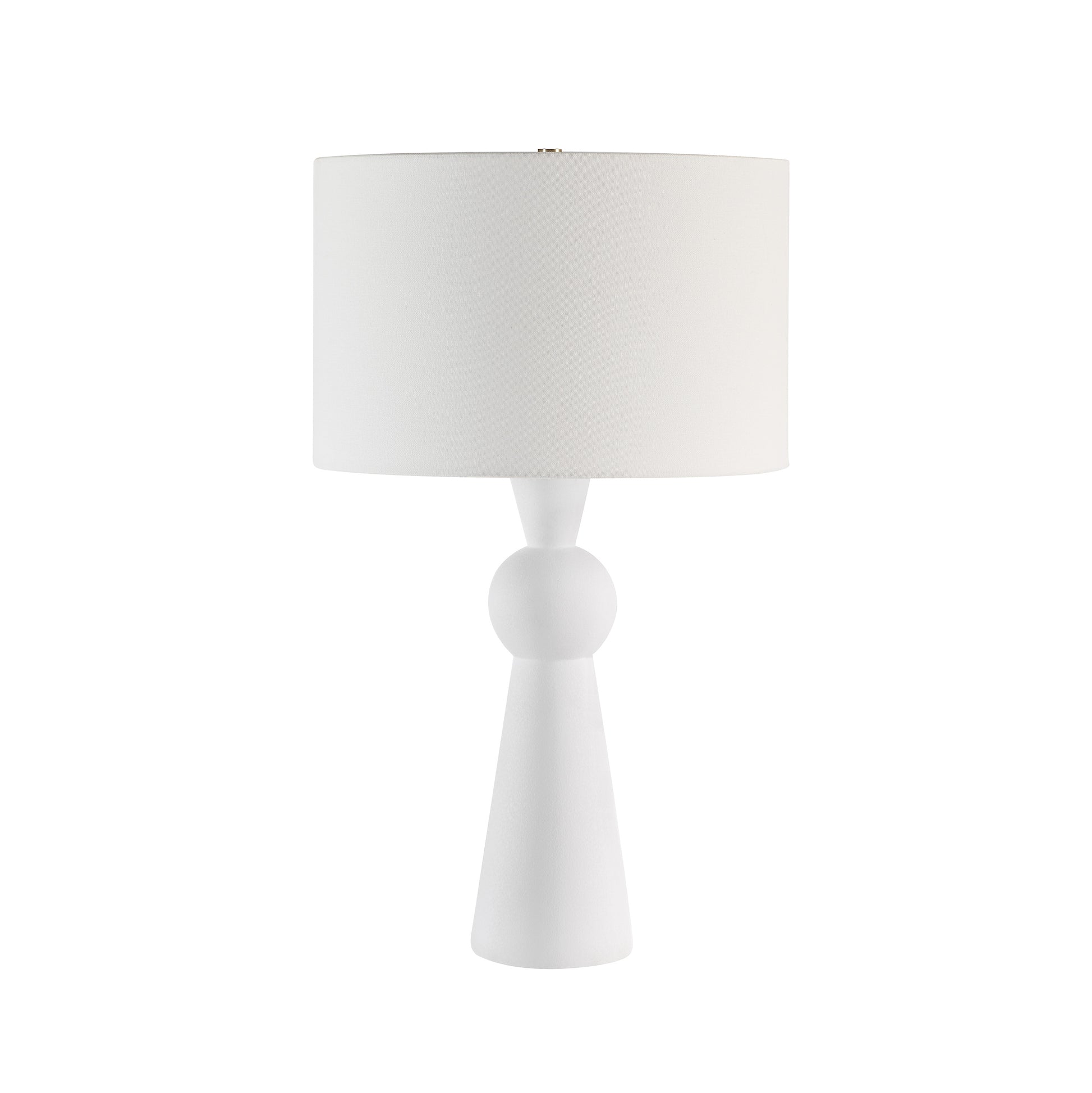 Petra 26" Height Table Lamp, White-Table Lamp-DECOROLALA