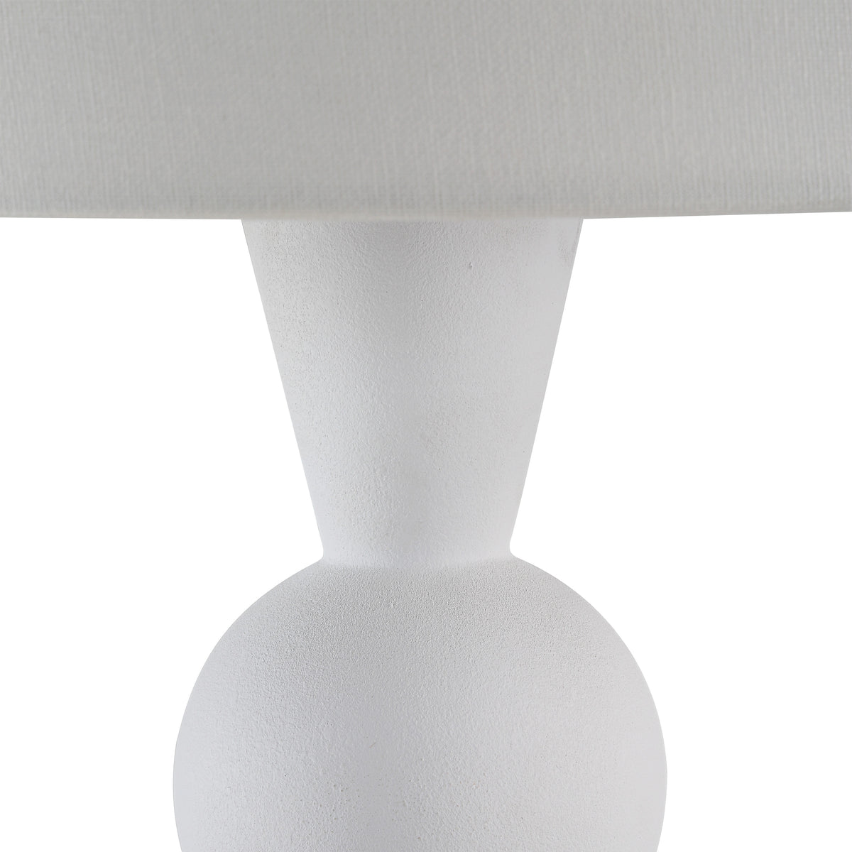 Petra 26" Height Table Lamp, White-Table Lamps-DECOROLALA
