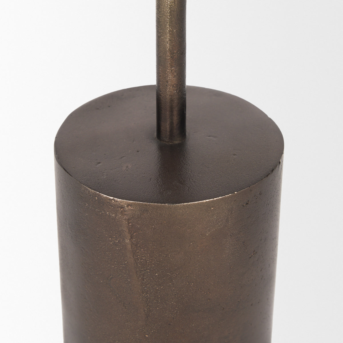 Petria Textured Metal Taper Candle Holders-Table Candle Holders-DECOROLALA