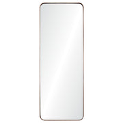 Phiale 53" Tall Rectangle Wall Mirror, Brown-Mirror-DECOROLALA