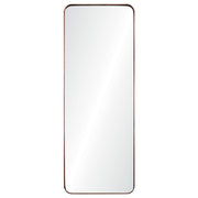 Phiale 53" Tall Rectangle Wall Mirror, Brown-Mirrors-DECOROLALA