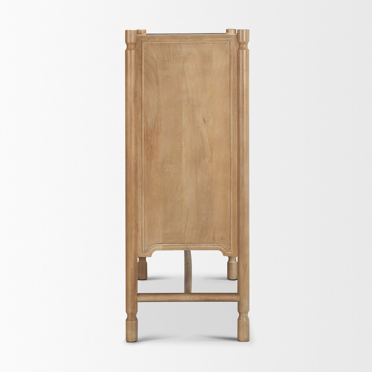 Phil Dark Brown Wood 2 Door Bar Cabinet-Storage Cabinets-DECOROLALA