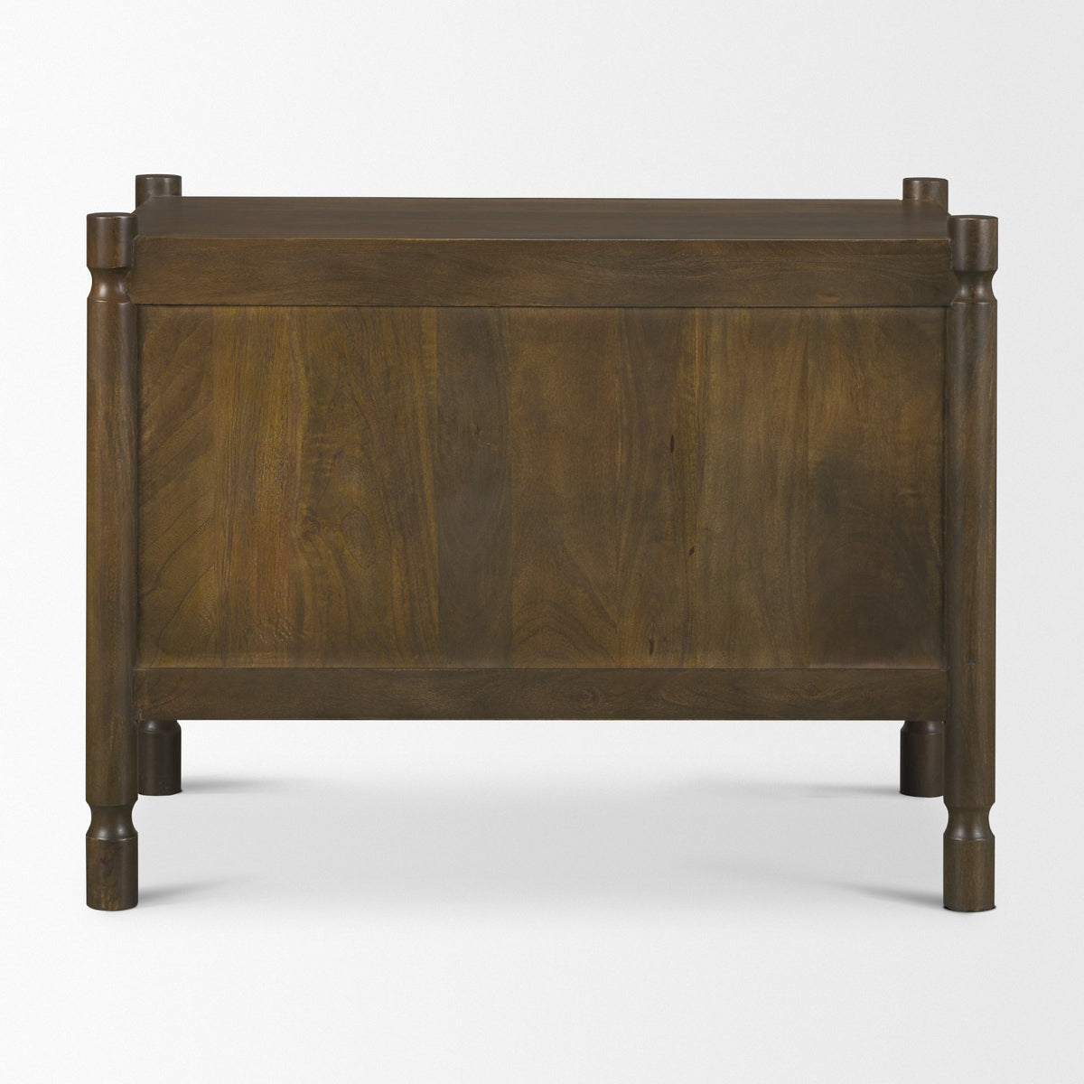 Phil Dark Wood 2 Drawer Nightstand-Nightstands-DECOROLALA