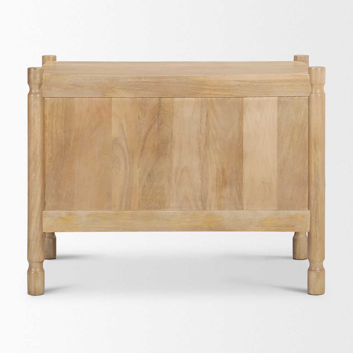 Phil Dark Wood 2 Drawer Nightstand-Nightstands-DECOROLALA