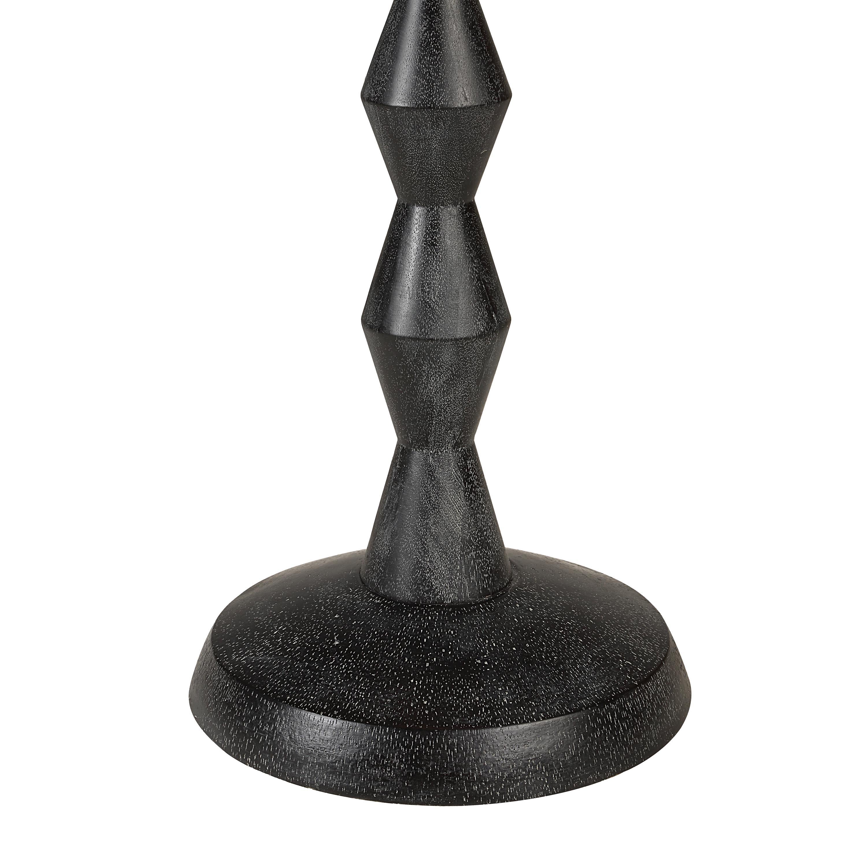 Phyllis 75.75" Height Floor Lamp, Black-Floor Lamp-DECOROLALA