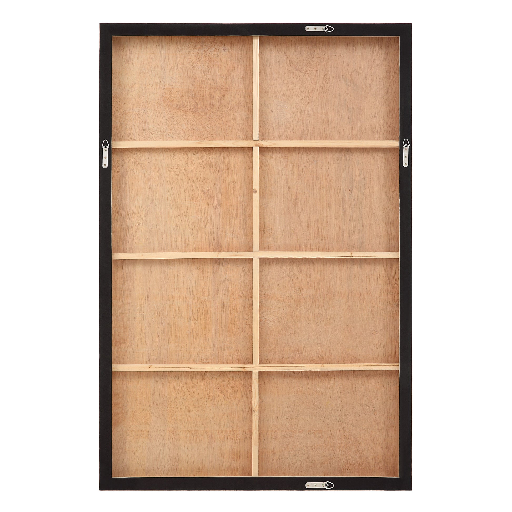 Picardy 60.3" Wide Wall Art with Wood Frame, Oak-Canvas Art-DECOROLALA