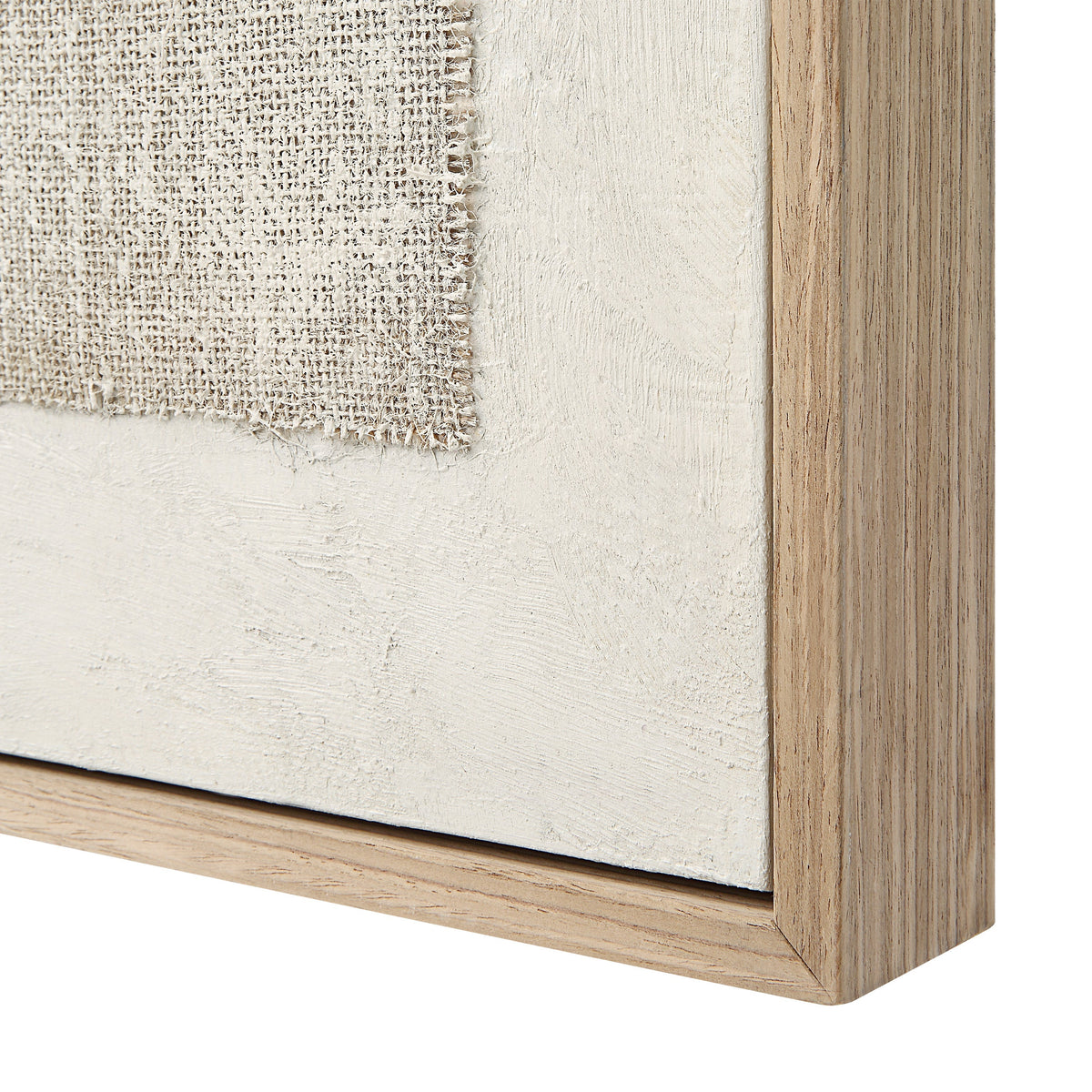Picardy 60.3" Wide Wall Art with Wood Frame, Oak-Canvas Prints-DECOROLALA