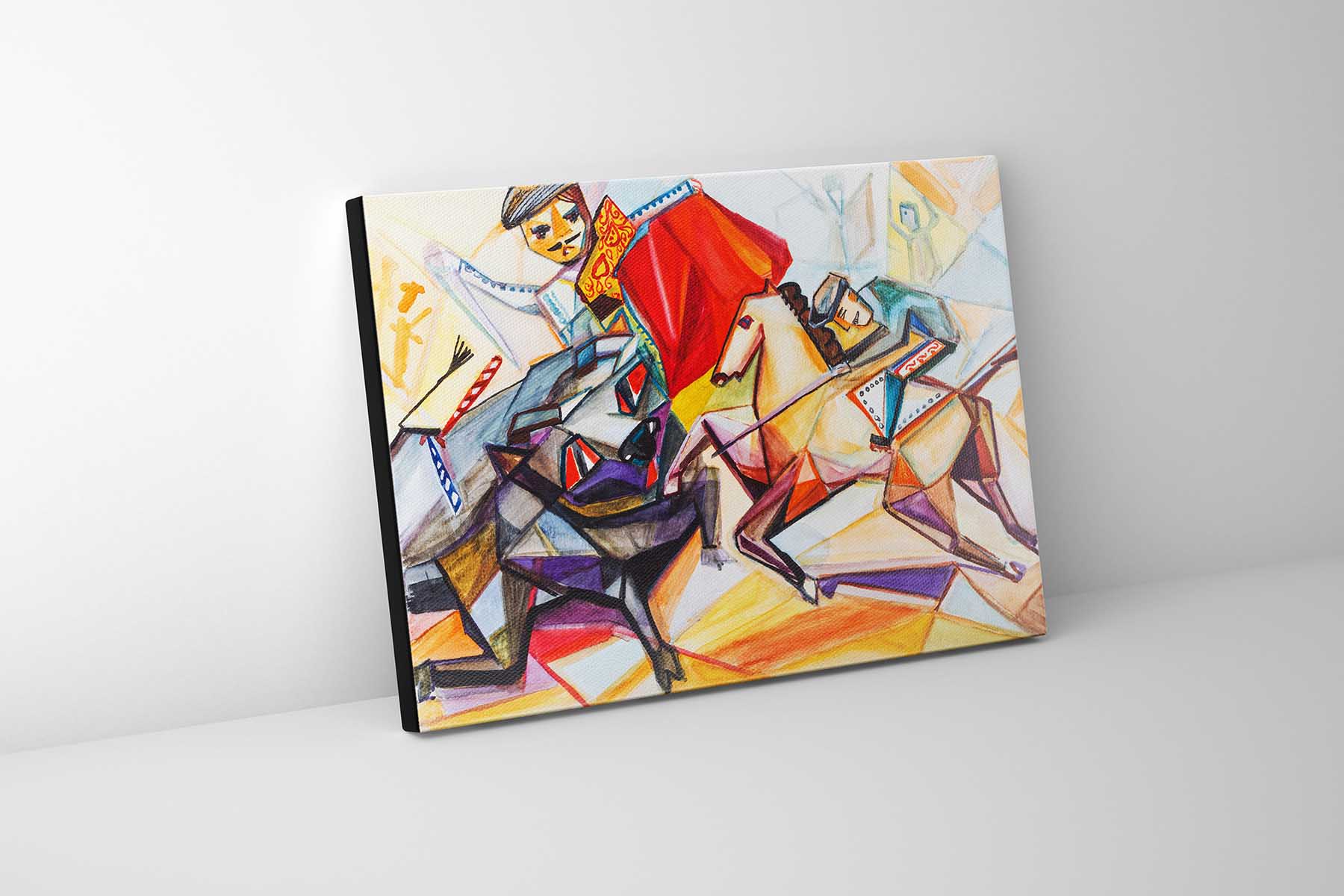 Picasso I Fine Art Canvas 48x36 RGB Varnish-Wall Art-DECOROLALA