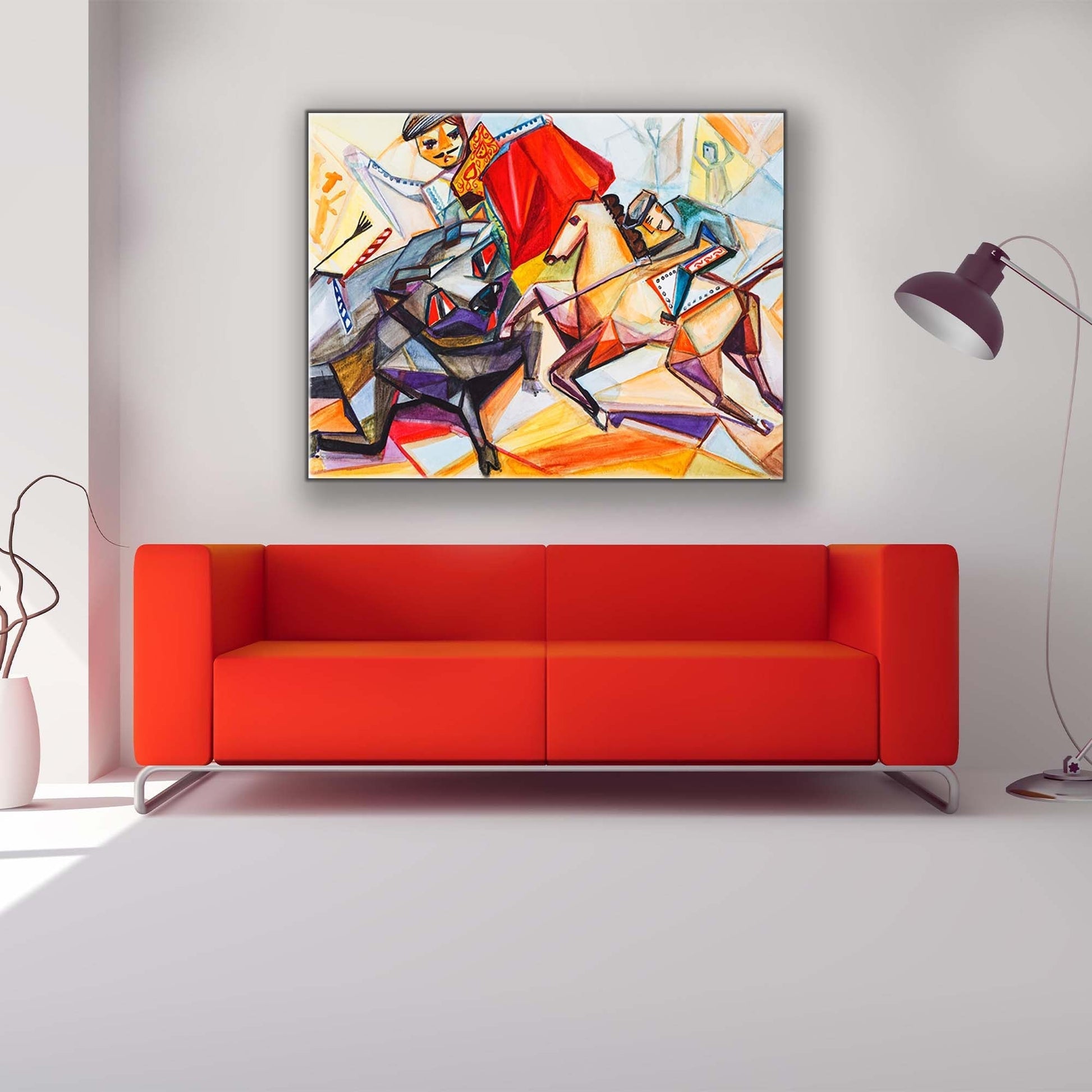 Picasso I Fine Art Canvas 48x36 RGB Varnish-Wall Art-DECOROLALA