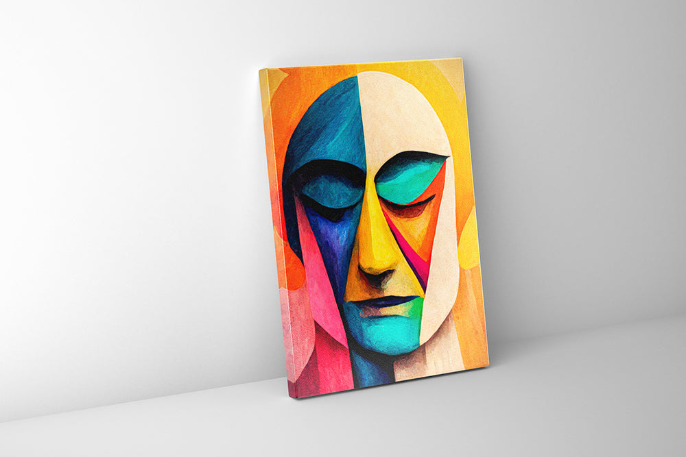 Picasso II Abstract Face Canvas Wall Art 36x48-Wall Art-DECOROLALA