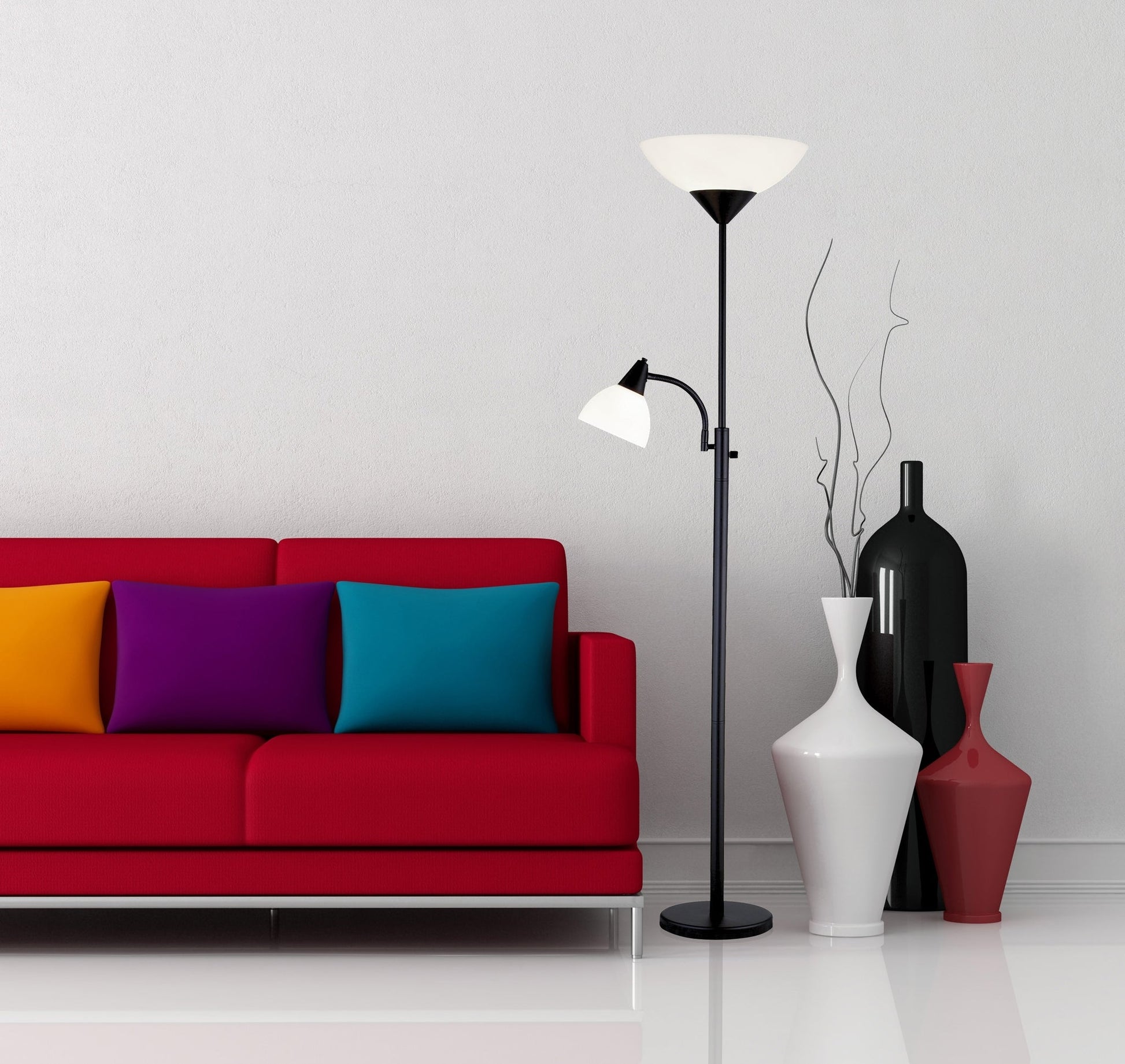 Piedmont 300W Combo Torchiere-Lighting-DECOROLALA