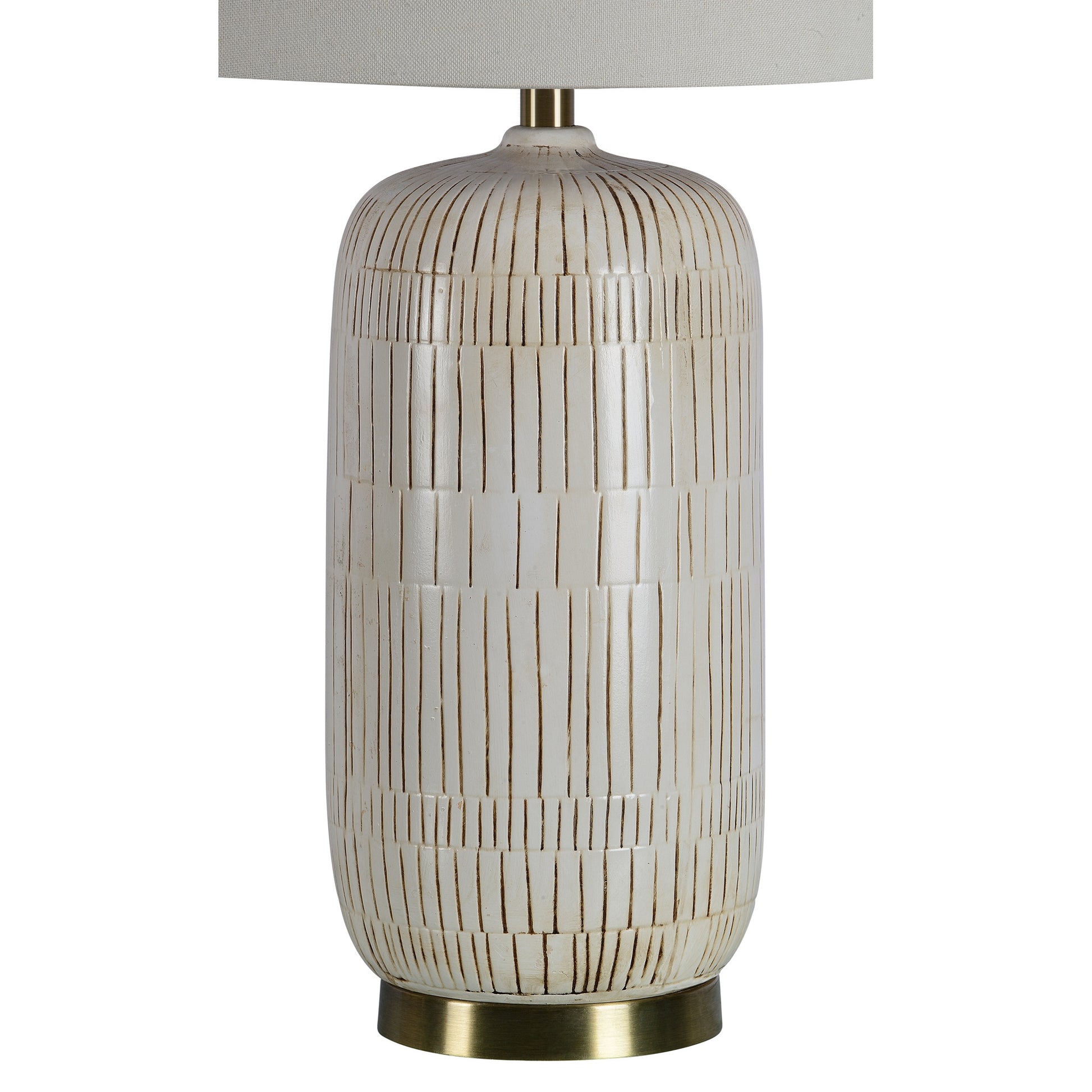 Pierce 29" Length Table Lamp, Cream-Table Lamp-DECOROLALA