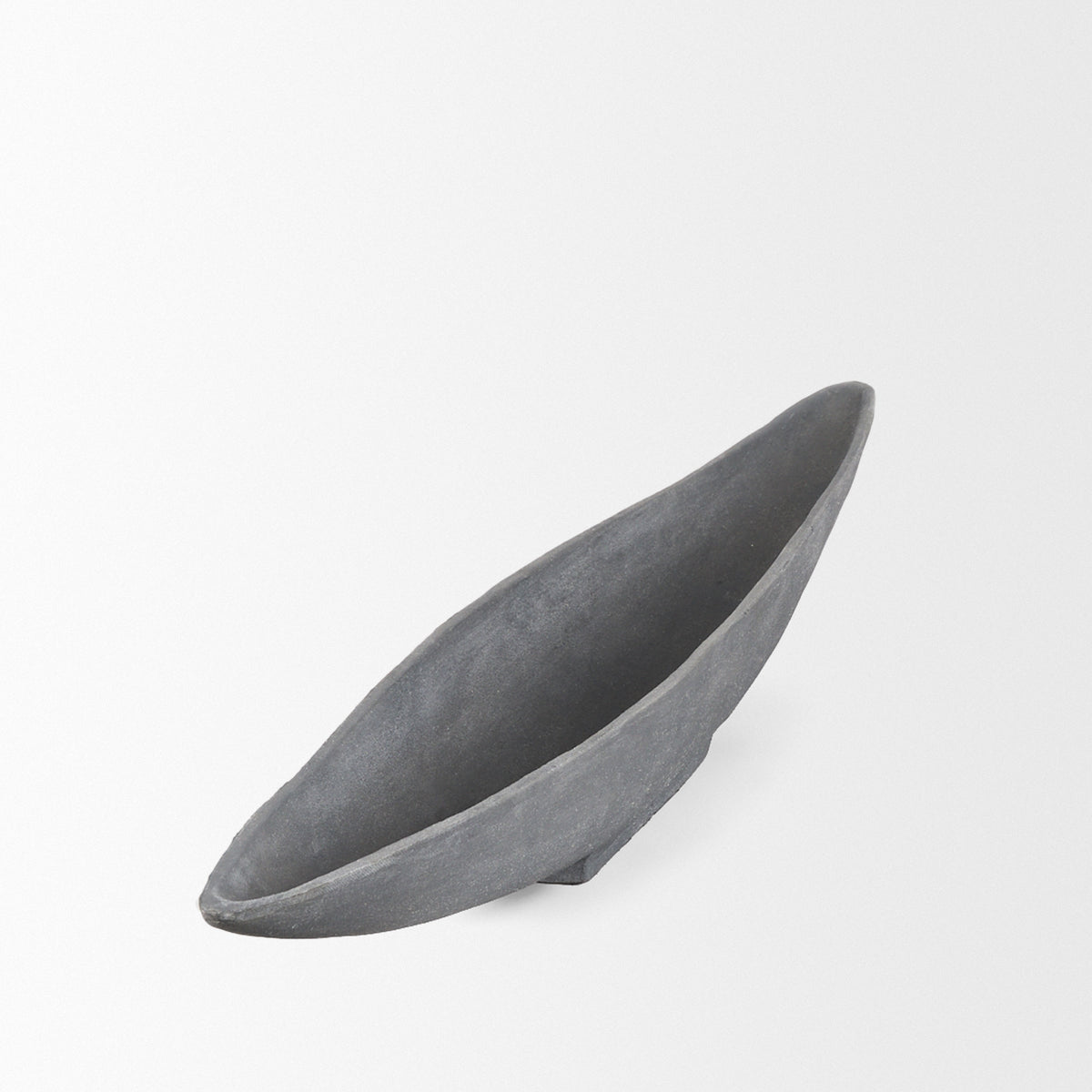 Piero Large Concrete Finished Metal Decorative Bowl-Bowls-DECOROLALA