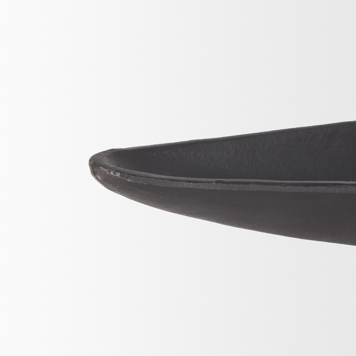 Piero Large Matte Black Metal Decorative Bowl-Bowls-DECOROLALA