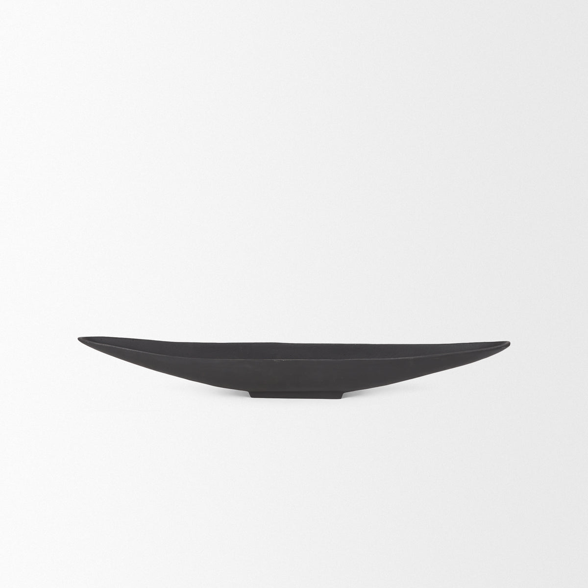 Piero Small Matte Black Metal Decorative Bowl-Bowls-DECOROLALA
