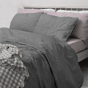Piglet Stitch Linen Cotton Quilt Set - Soft Cotton Fill-Bed Sheet-DECOROLALA