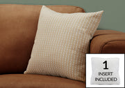 Pillow - 18"X 18" / Light / Dark Taupe Abstract Dot / 1pc-Pillow-DECOROLALA