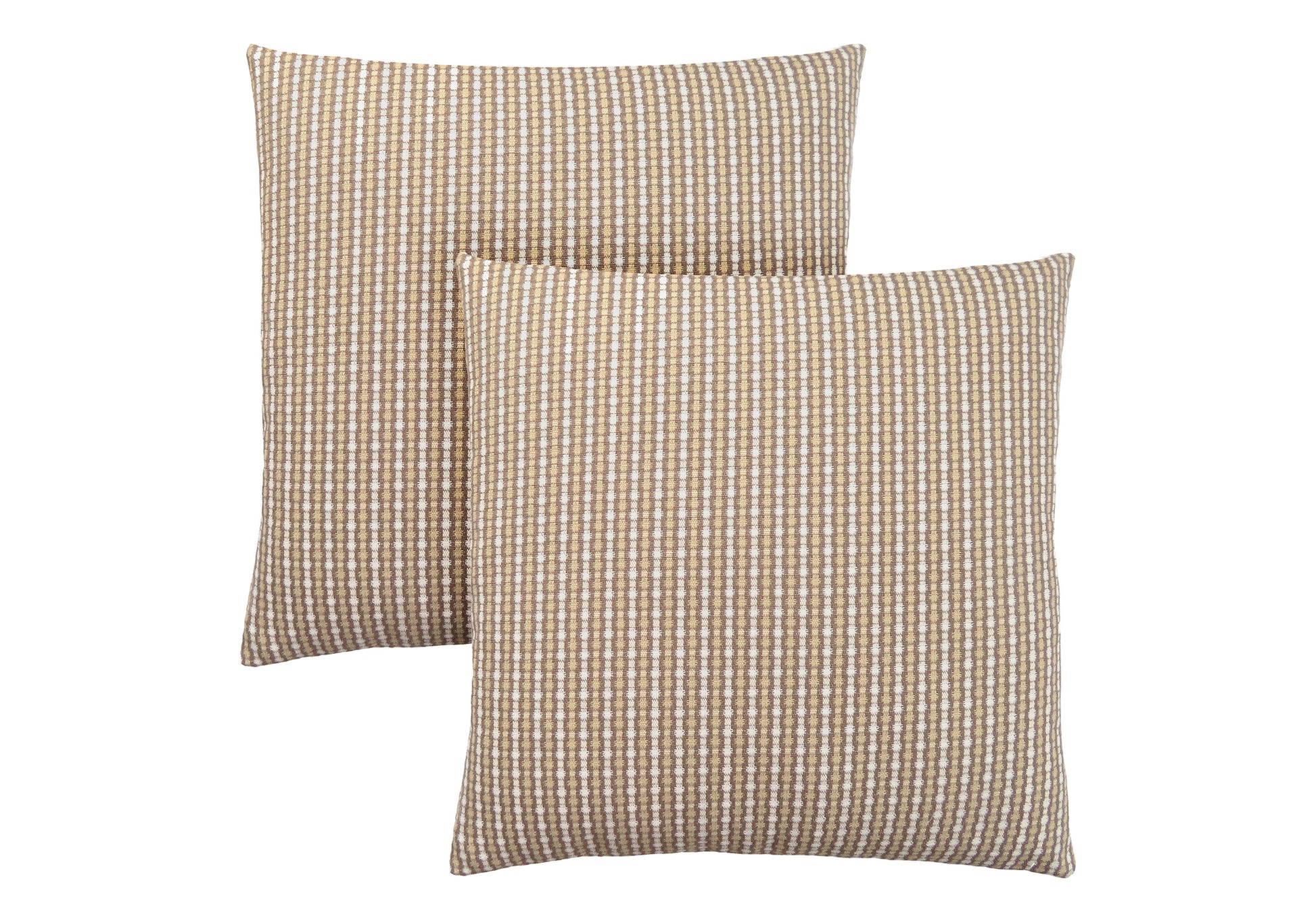 Pillow - 18"X 18" / Light / Dark Taupe Abstract Dot/ 2pcs-Pillow-DECOROLALA